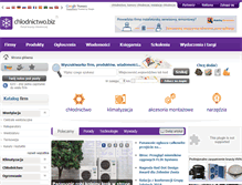Tablet Screenshot of chlodnictwo.biz